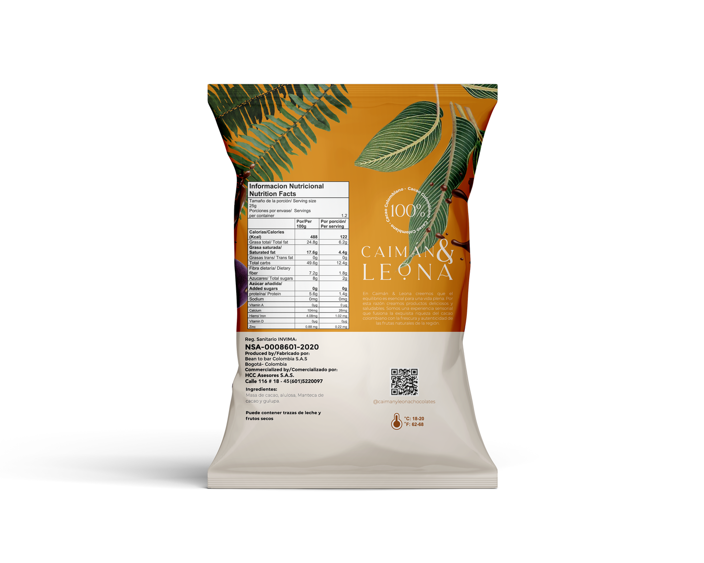Chunks de Gulupa recubiertos de Chocolate Oscuro