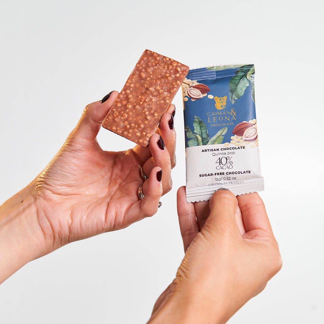 Tableta Quinoa Pop 40% Cacao