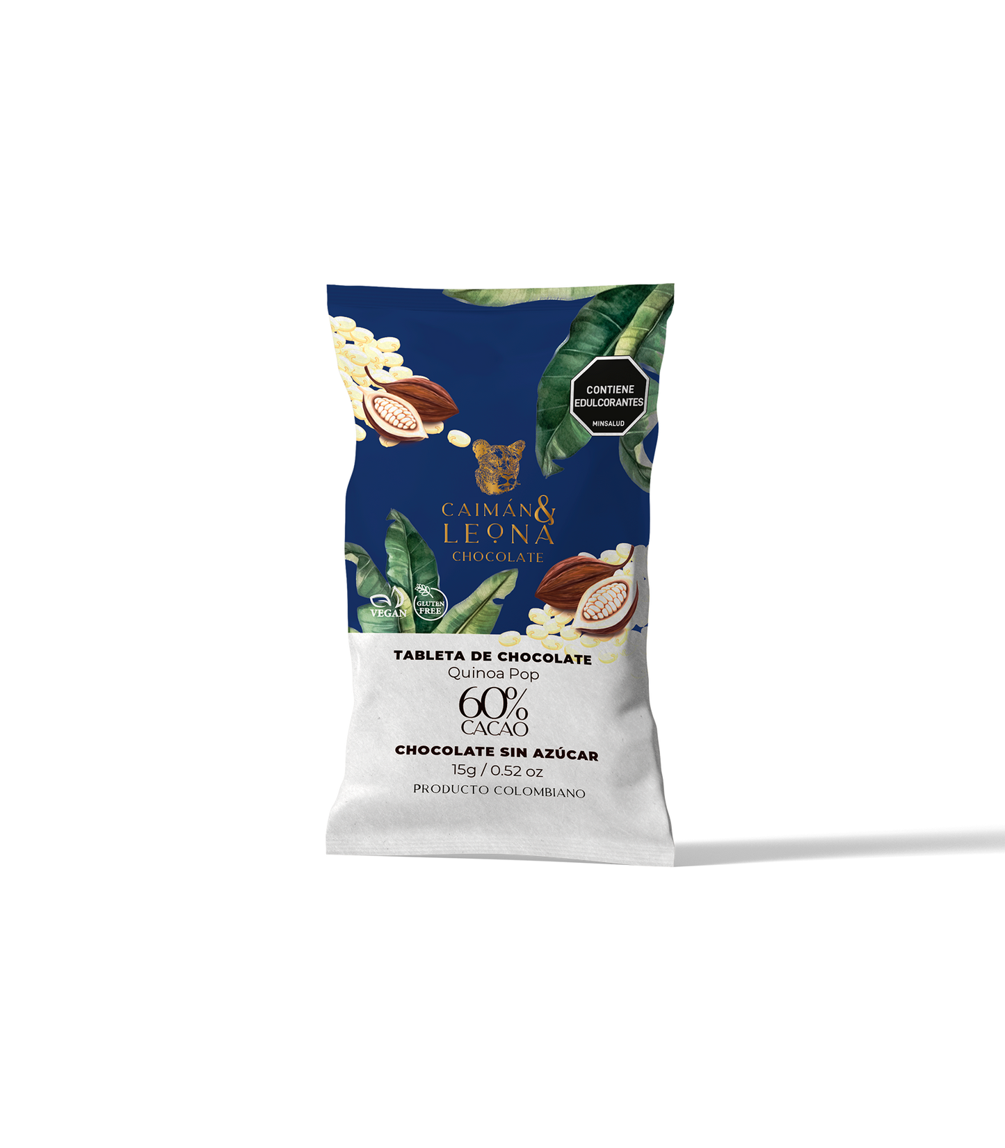Tableta Quinoa Pop 60% Cacao