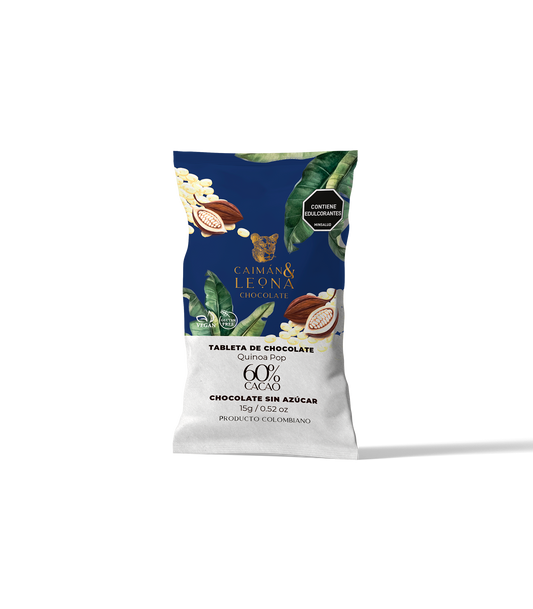 Tableta Quinoa Pop 60% Cacao