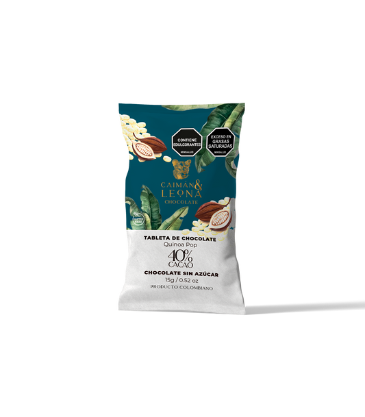 Tableta Quinoa Pop 40% Cacao