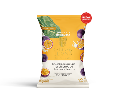 Chunks de Gulupa recubiertos de Chocolate Blanco