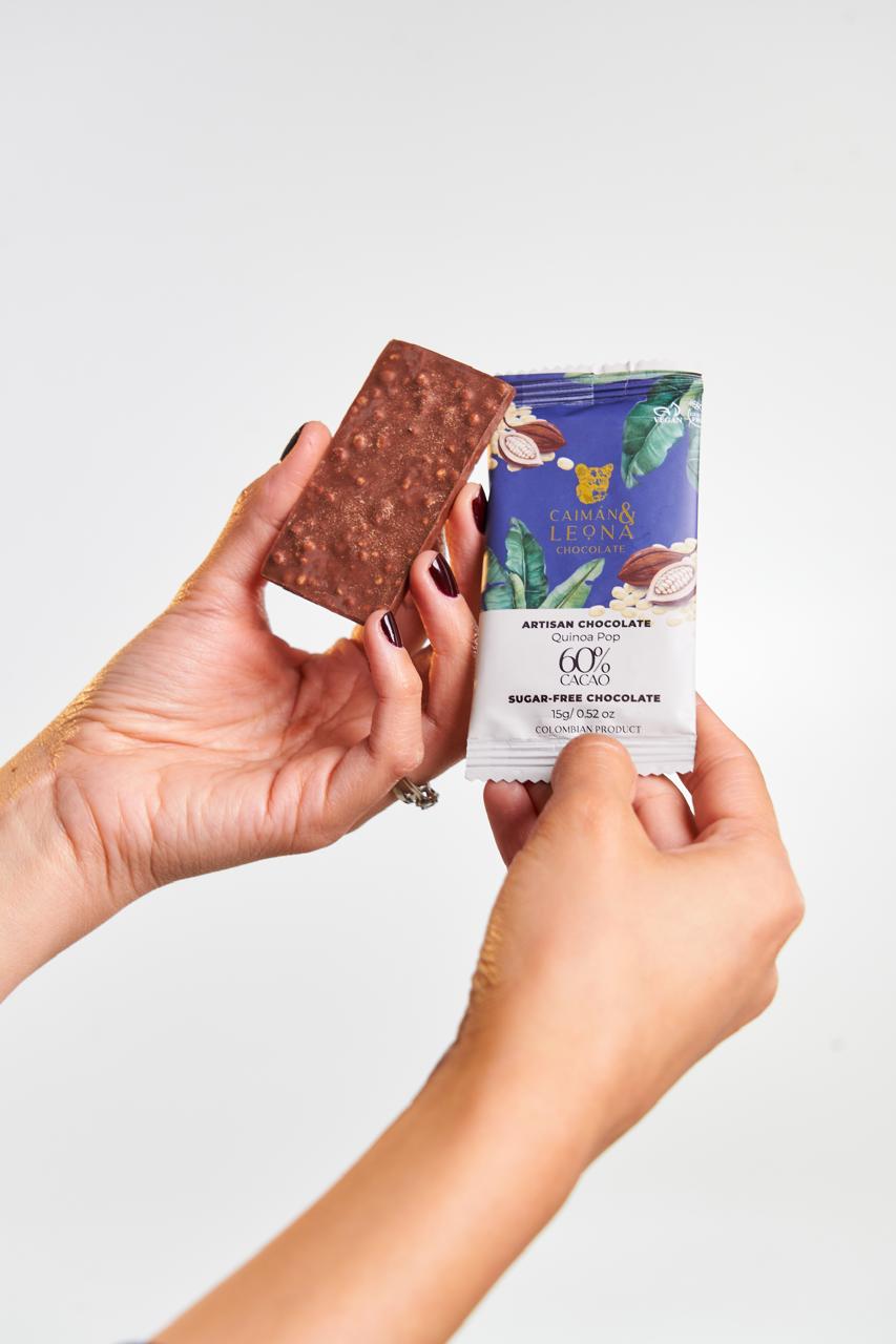Tableta Quinoa Pop 60% Cacao